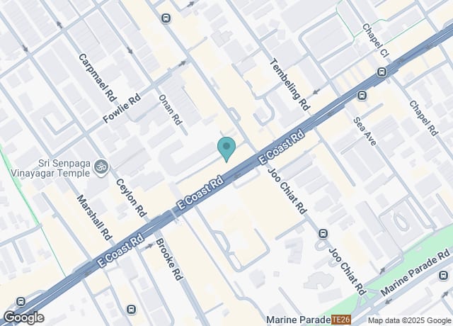 Map showing location of Kim Choo Kueh Chang (Katong)