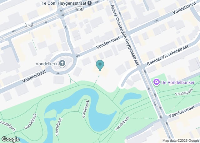 Map showing location of Vondelpark 3