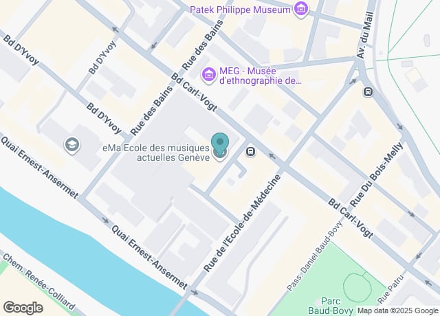 Map showing location of Auditorium Ansermet