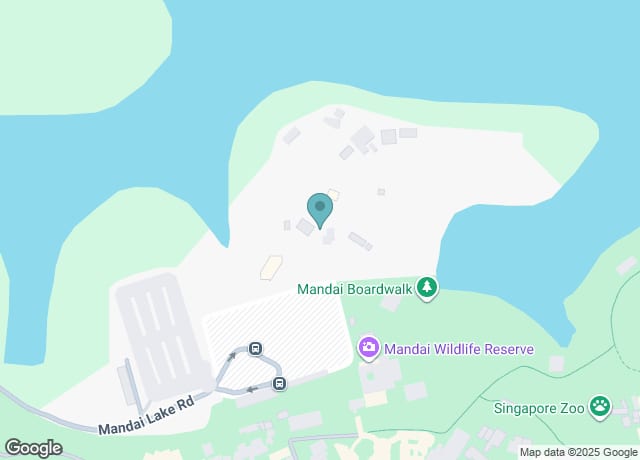 Map showing location of Green Canvas, Mandai Wildlife Reserve