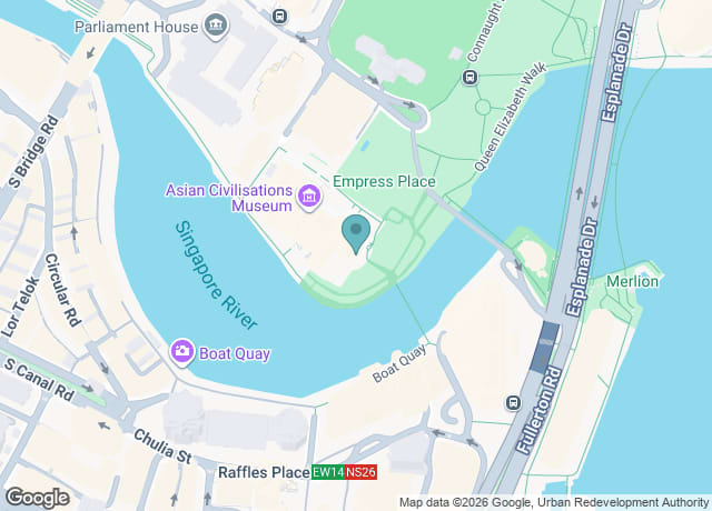 Map showing location of 1 Empress Pl