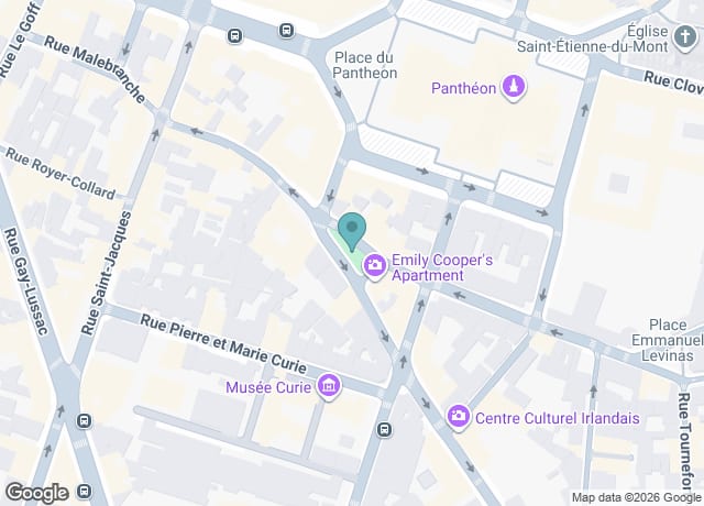 Map showing location of Emily in Paris Tours by Explore Paris Tours