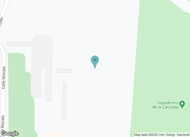 Map showing location of Hipódromo de la Zarzuela