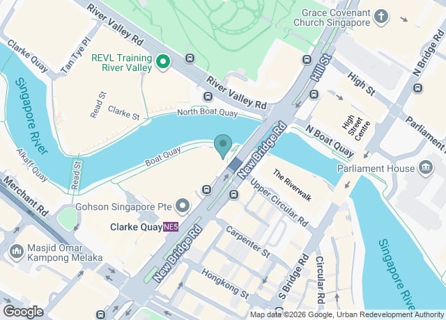 Map showing location of Blu Jaz, Clarke Quay Central