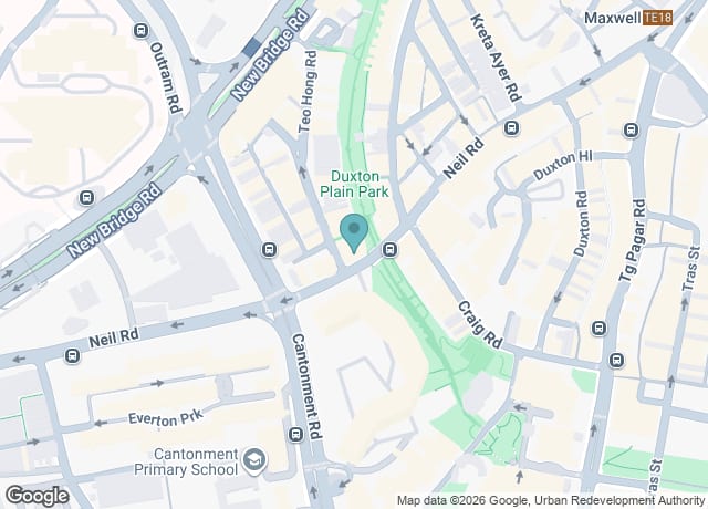Map showing location of ANATTA Culinary Academy