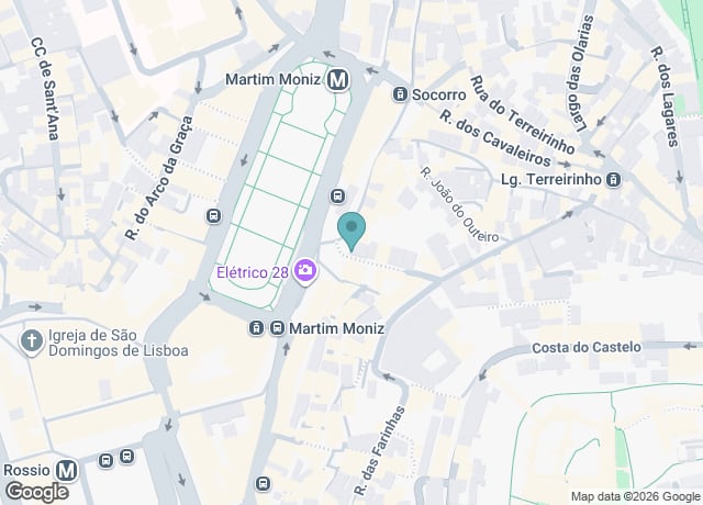 Map showing location of Bonde 28 Lisboa