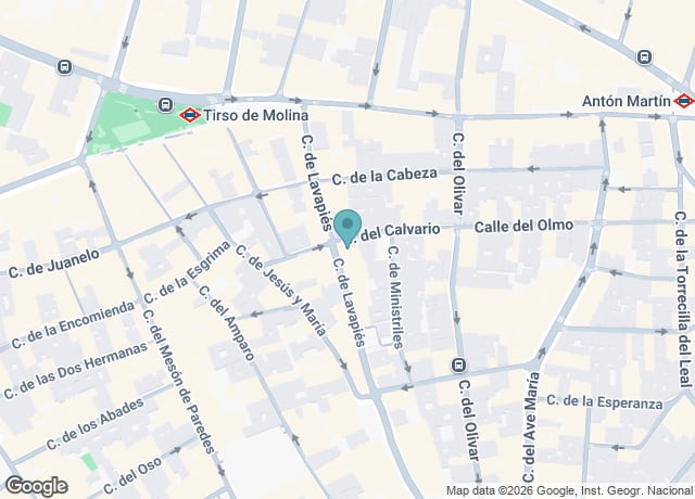 Map showing location of C. de Lavapiés, 9
