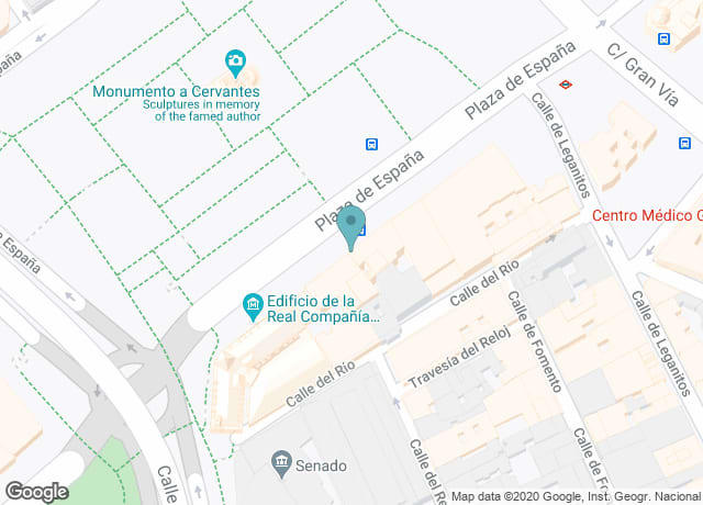 Map showing location of Soho Madrid