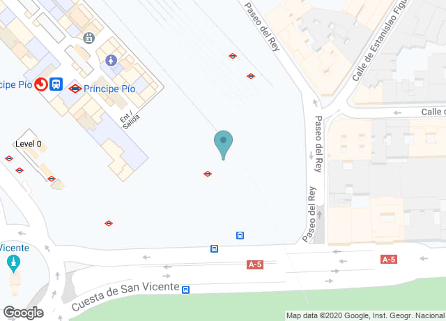 Map showing location of Gran Teatro CaixaBank Príncipe Pío
