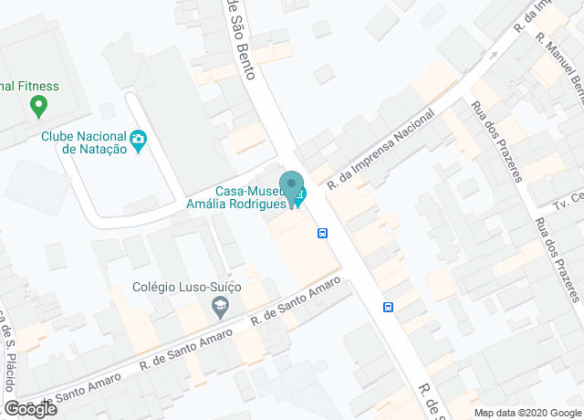 Map showing location of Foundation Amália Rodrigues
