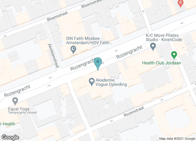 Map showing location of Boom Chicago