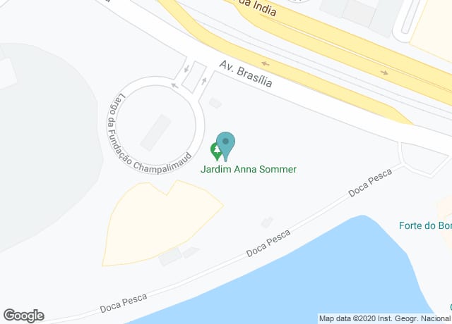 Map showing location of Anna Sommer Garden