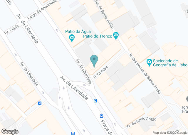 Map showing location of Hard Rock Cafe | Lisboa