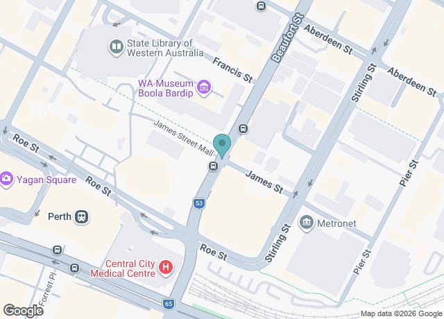 Beaufort Street & James Street Mall