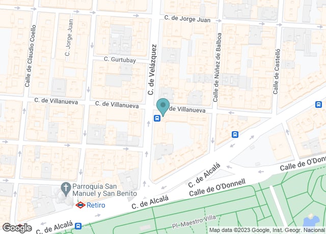 Map showing location of Hotel Wellington & Spa