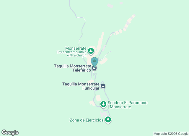 Taquilla Monserrate Teleférico