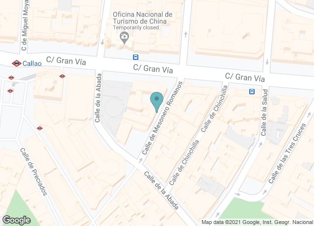 Map showing location of Tablao Flamenco Torres Bermejas
