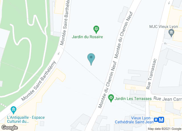 Map showing location of Place Saint-Jean
