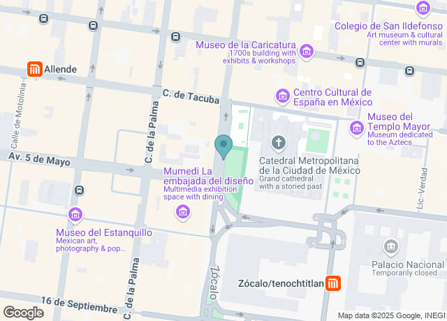 Capital Bus Stop Zócalo
