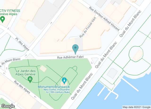 Map showing location of Brunswick Monument