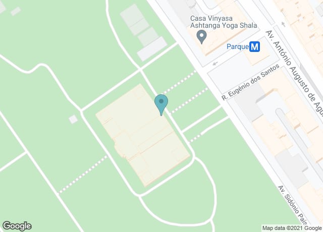 Map showing location of Pavilhão Carlos Lopes