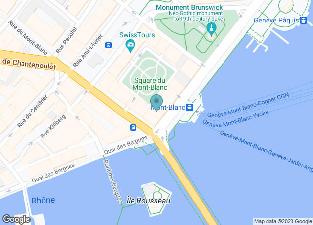 Map showing location of Guichet CGN - Genève Mont-Blanc
