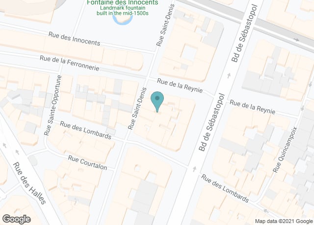 Map showing location of Hide Pub Club in Paris