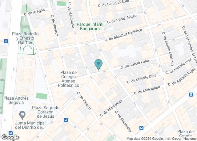 Map showing location of Sala Houdini