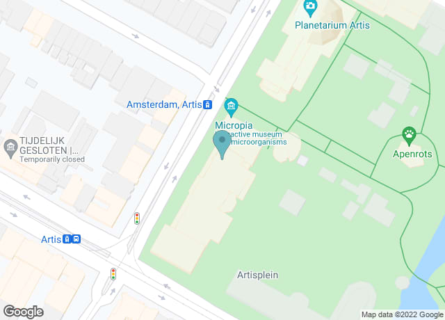 Map showing location of Micropia