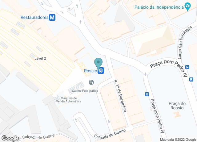 Map showing location of Lisbon Destination Hostel