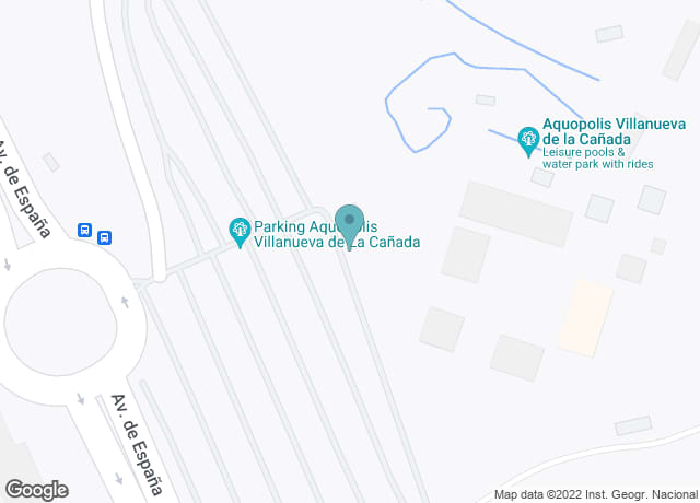 Map showing location of Aquopolis Villanueva de la Cañada