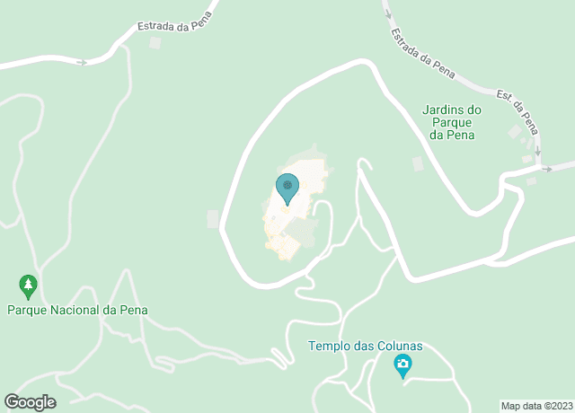 Map showing location of Palácio Nacional da Pena