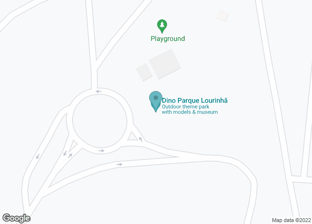 Map showing location of Lourinhã Dino Park