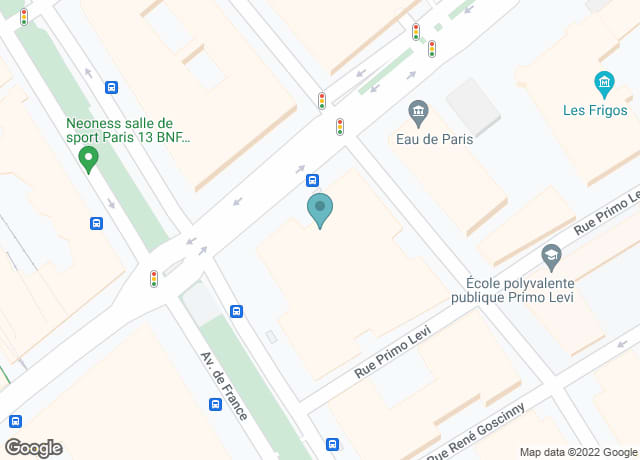 Map showing location of 25 Rue Neuve Tolbiac (devant Darty)