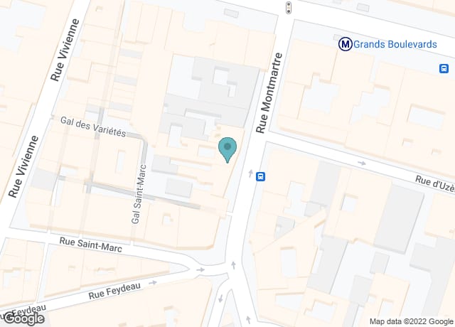 Map showing location of Café Oscar
