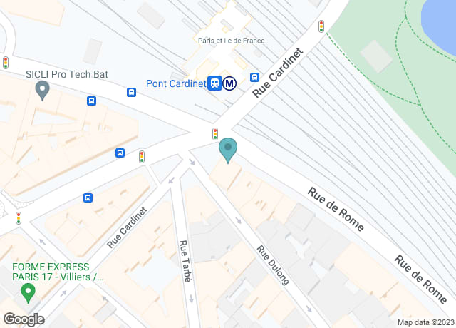 Map showing location of Montijo Paris