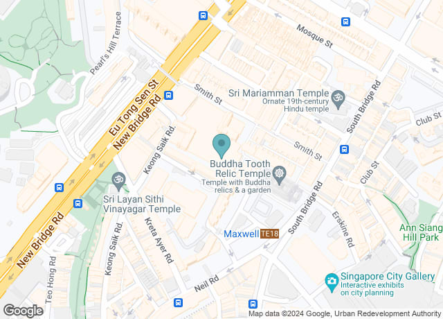 Map showing location of Chinatown Complex Ground Floor