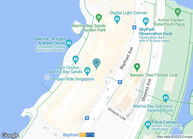 Map showing location of The Shoppes