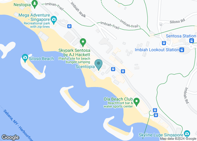 Map showing location of Scentopia