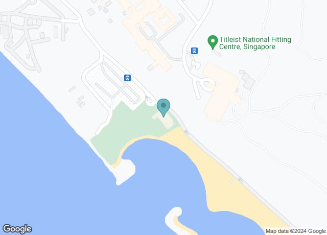 Map showing location of Tanjong Beach Club