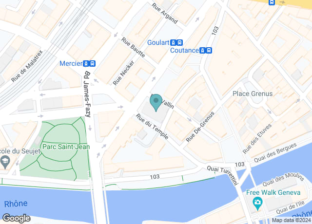 Map showing location of Temple de Saint-Gervais