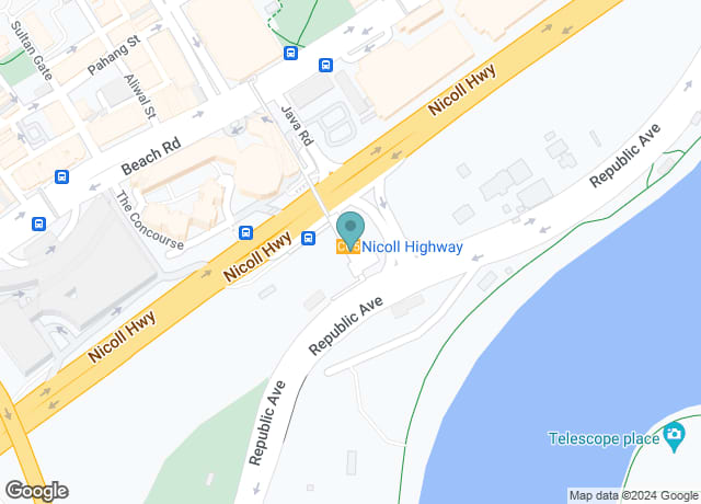 Map showing location of 20 Republic Ave