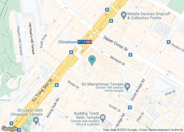 Map showing location of 69 Pagoda St