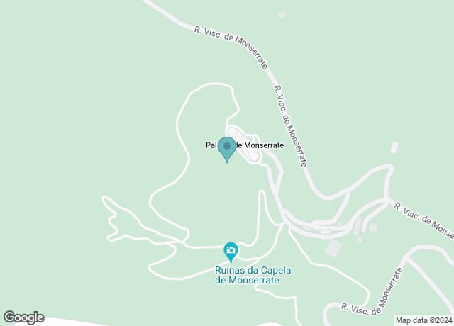 Map showing location of Parque e PalƔcio de Monserrate