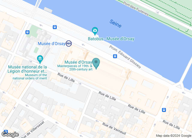 Map showing location of 1 Rue de la Légion d'Honneur
