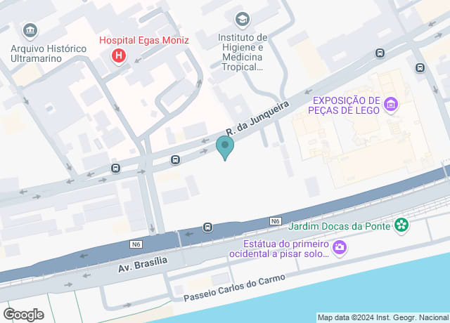 Map showing location of Hyatt Regency Lisbon