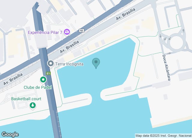 Map showing location of Portão 3, Doca de Santo Amaro