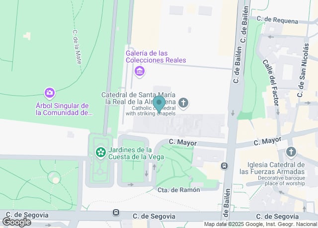 Map showing location of Café de la Galería