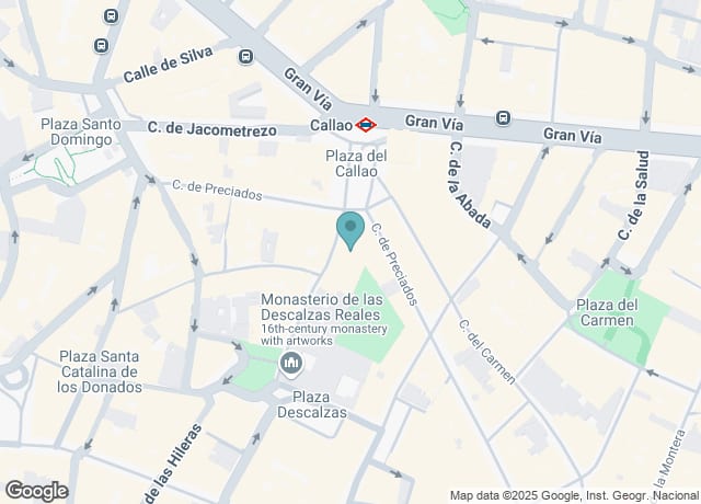 Map showing location of OXO Museo del Videojuego Madrid