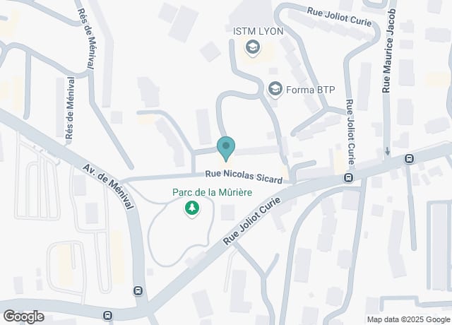 Map showing location of Espace de l'Ouest Lyonnais